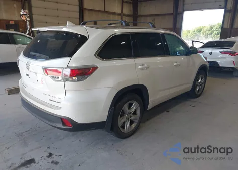 2015 Toyota Highlander Limited V6 from USA, damaged, VIN 5TDDKRFH1FS117329